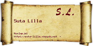 Suta Lilla névjegykártya